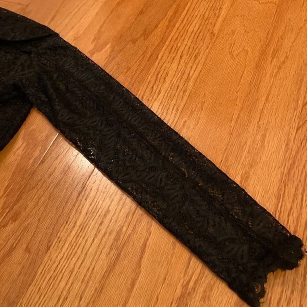 ModCloth All the Feels Lace Twofer Black Jumpsuit Sz S NWT - Picture 8 of 11